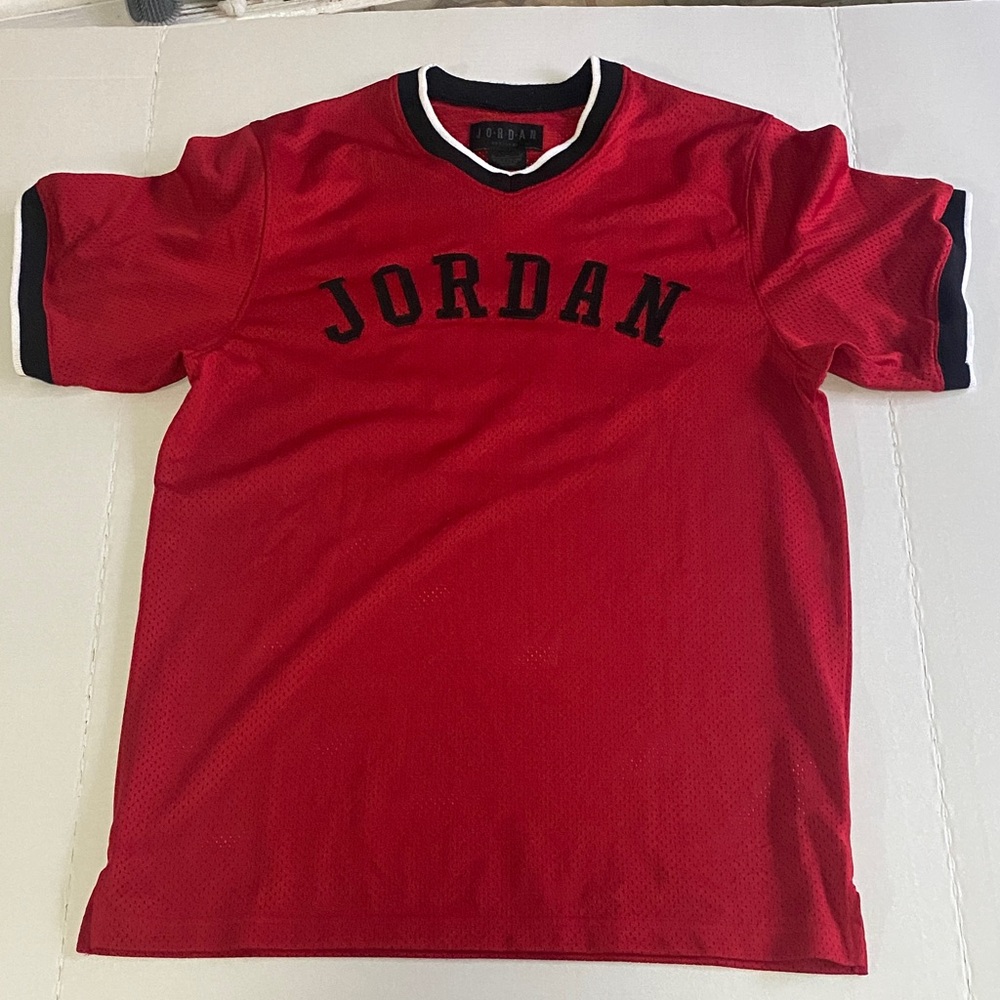 Jordan Red and Black Men's Jersey